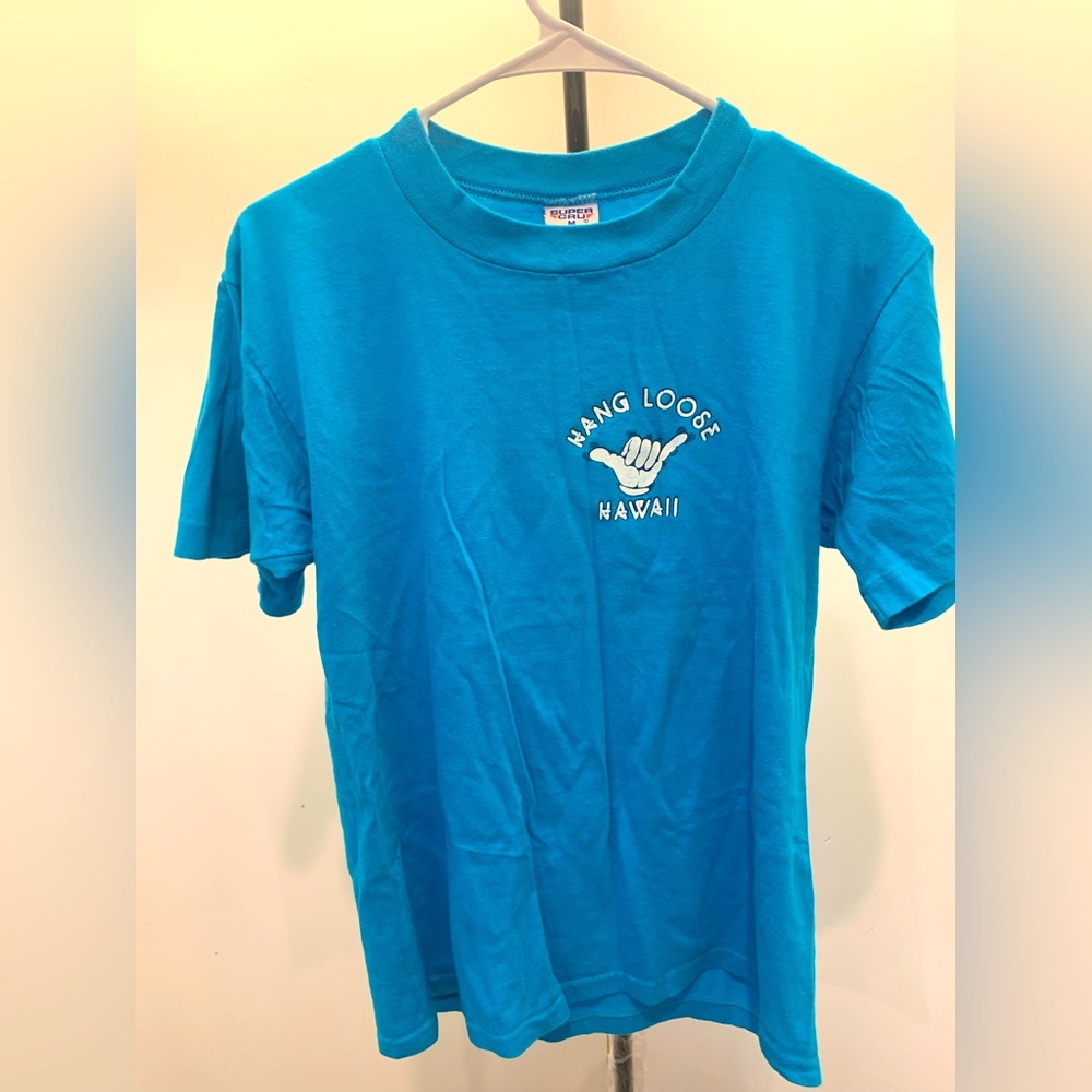 Vintage Super Cru 80s shirt. Unisex size M. Single stitch shirt